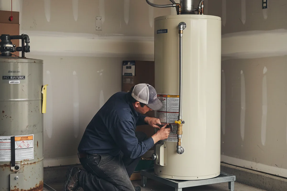 Water heater and shutoff valve replacement in Bayou La Batre